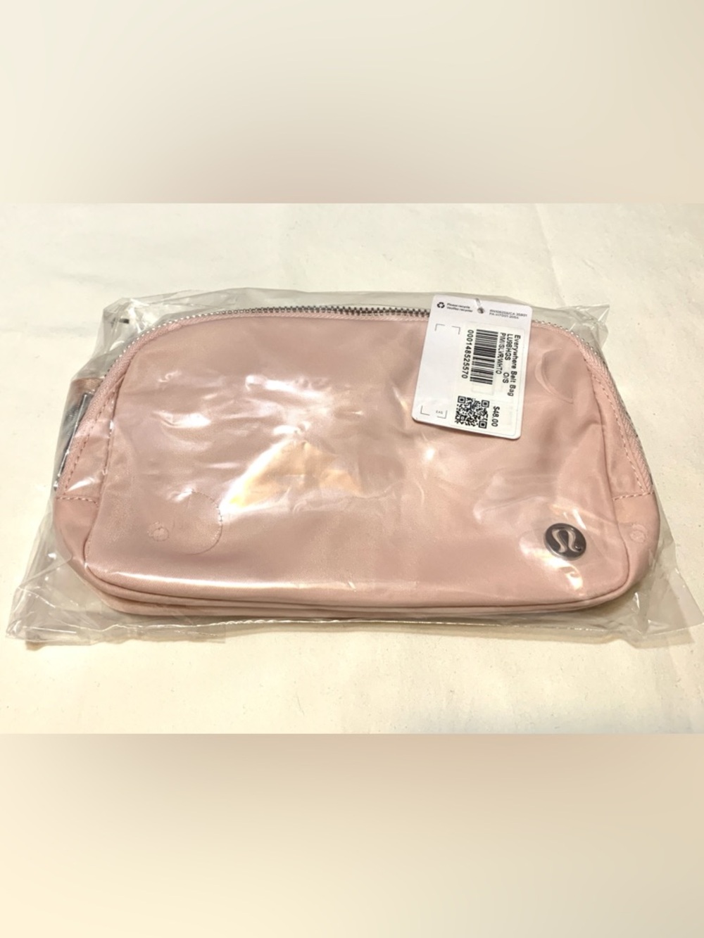$49 NWT Lululemon Everywhere Belt Bag 1L Wordmark Pink Mist LU9BHGS